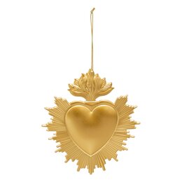Hanger hart D14cm metaal goud
