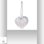 Hanger hart sequin 10cm