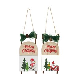 Hanger hout 8x17cm 2ass