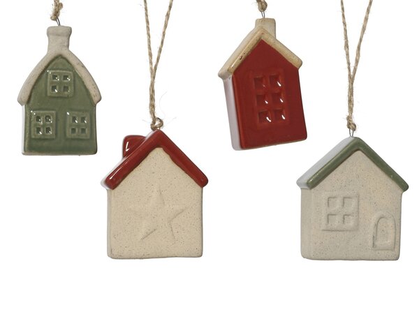 Hanger huis 3x7cm 4ass