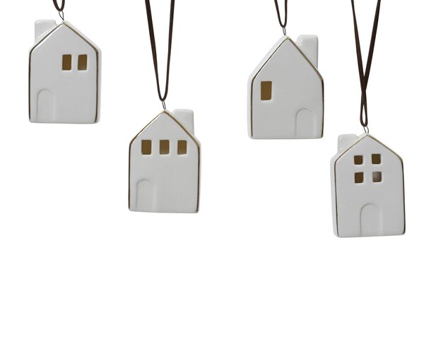 Hanger huis H5cm 4ass