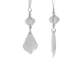 Hanger ijspegel 3x14cm kunststof 2ass