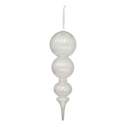 Hanger ijspegel bal 35cm wit
