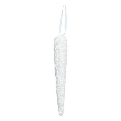 Hanger ijspegel H25cm wit - afbeelding 1
