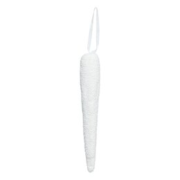 Hanger ijspegel H25cm wit - afbeelding 1