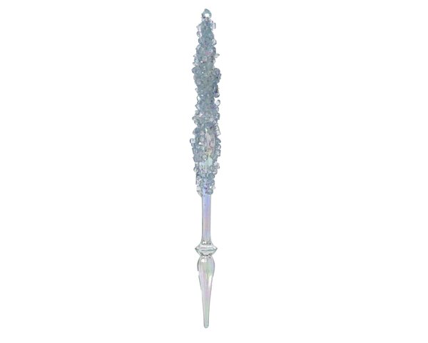 Hanger ijspegel H31cm blauw iris