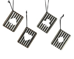 Hanger kaarten 7x10cm 4ass
