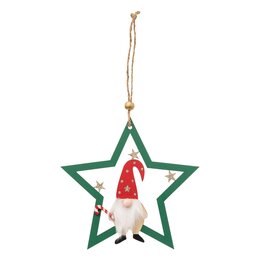 Hanger kabouter met ster H15cm