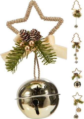 Hanger Kerst 4ass champagne