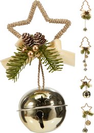 Hanger Kerst 4ass champagne