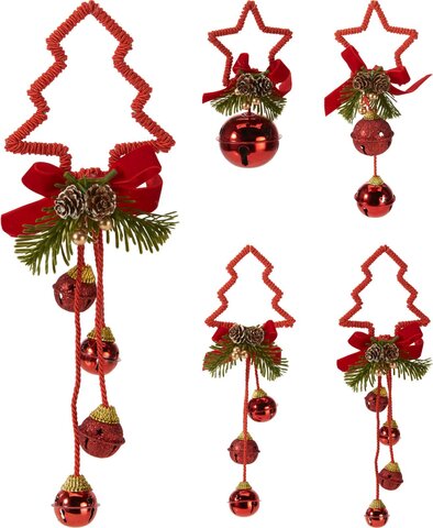 Hanger kerst bellen 4ass