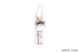 Hanger Kerst belletje 24x7cm hout