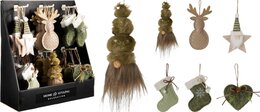 Hanger Kerst H15cm 6ass