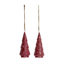 Hanger kerstboom D3xH9cm 2ass rood