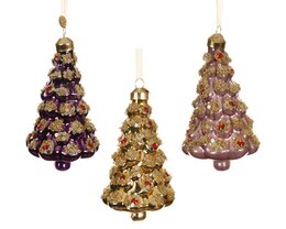 Hanger kerstboom D7.5xH12cm 3ass
