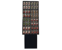 Hanger Kerstfiguur 5x7cm glas 8ass