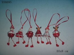 Hanger kerstfiguur 6ass