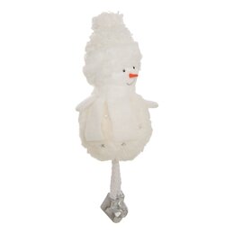 Hanger kerstfiguur H16cm bont wit