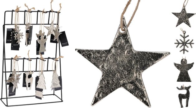 Hanger Kerstfiguur H7cm 5ass