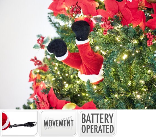 Hanger Kerstman benen H35cm