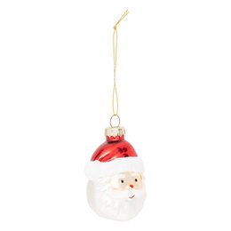 Hanger kerstmanhoofd H7cm rood
