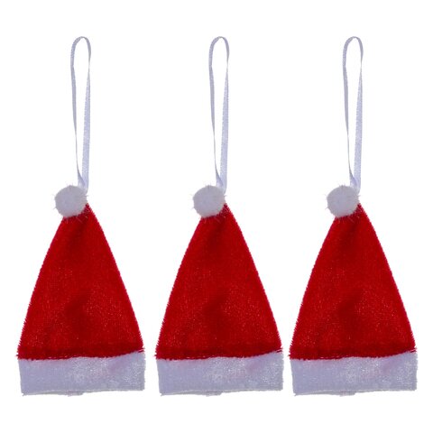 Hanger kerstmuts 3stuks