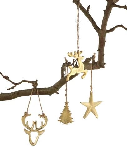 Hanger kerstornament H8cm 4ass