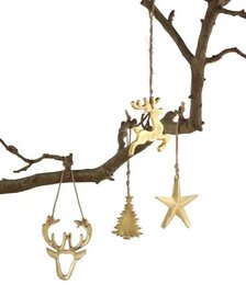 Hanger kerstornament H8cm 4ass