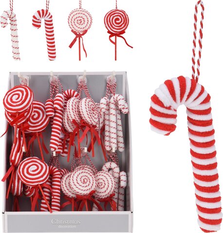 Hanger kerstsnoep 4ass