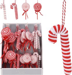 Hanger kerstsnoep 4ass