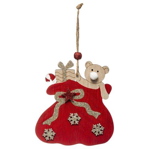 Hanger kerstzak Nounours 11cm