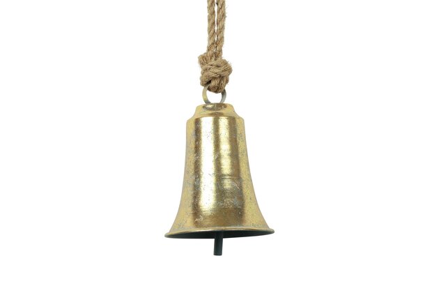 Hanger klok Ava 13x13x19cm goud