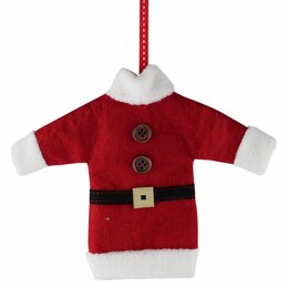 Hanger kostuum jas Kerstman 19x15cm