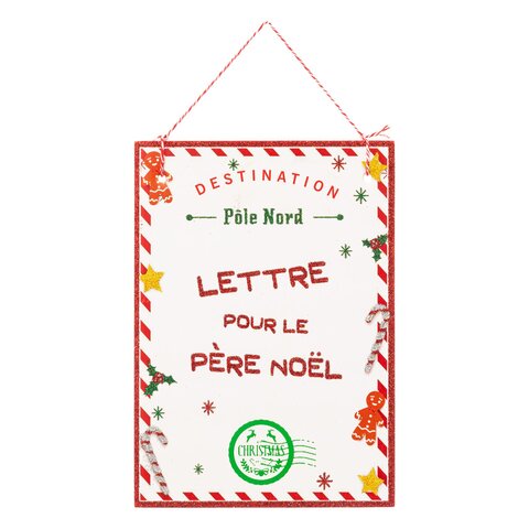 Hanger letter voor Kerstman H21cm