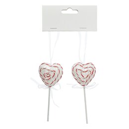 Hanger lolly's hart D11cm 2stuks