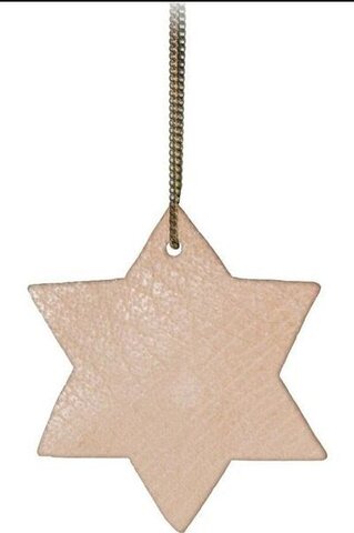 hanger mdf ster poly figuur - 21cm - naturel