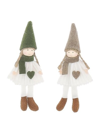 Hanger meisje 6x17cm 2ass