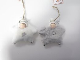hanger meisje bont 10x3x12,5cm