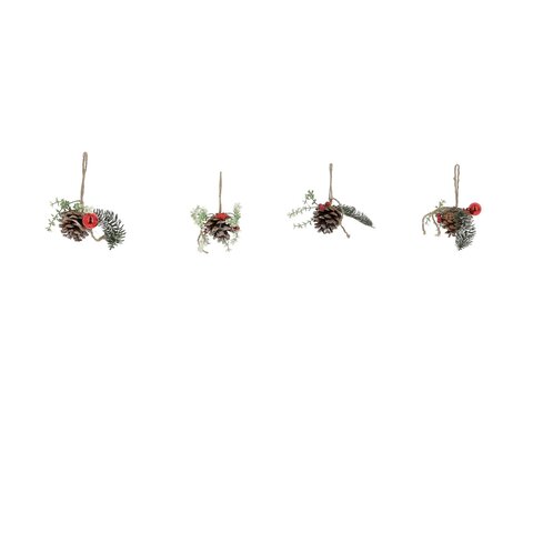 Hanger ornament 7x6cm 4ass