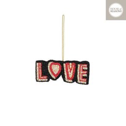 Hanger ornament LOVE 12x5cm