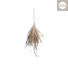 Hanger ornament veer 25x5cm bruin