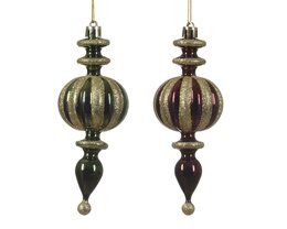 Hanger ornement 5x14cm kunststof 2ass