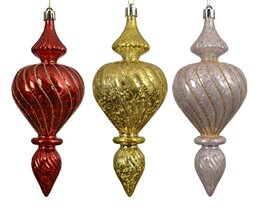 Hanger ornement 7x18cm 3ass