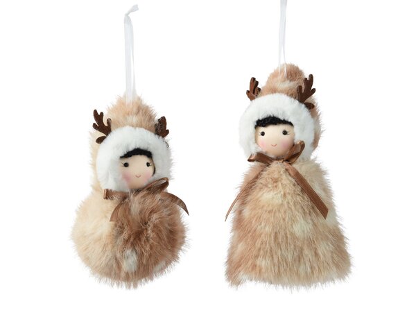 Hanger ornement eskimo 15x10cm 2ass