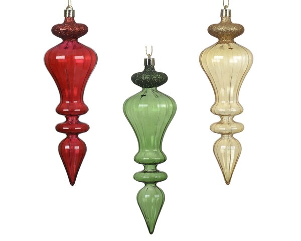 Hanger ornement H19cm kunststof 3ass