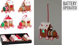 Hanger ornement trein Led 4ass