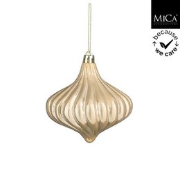 Hanger ornement ui D10xH9cm creme