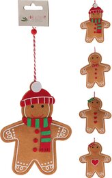 Hanger peperkoek H15cm 4ass