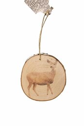 Hanger reindier D9cm hout