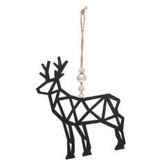 Hanger rendier H12cm hout origami